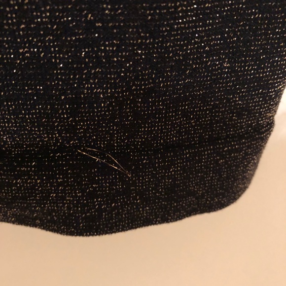 Bebe metallic sparkly long sleeve top with cutout - Picture 4 of 7